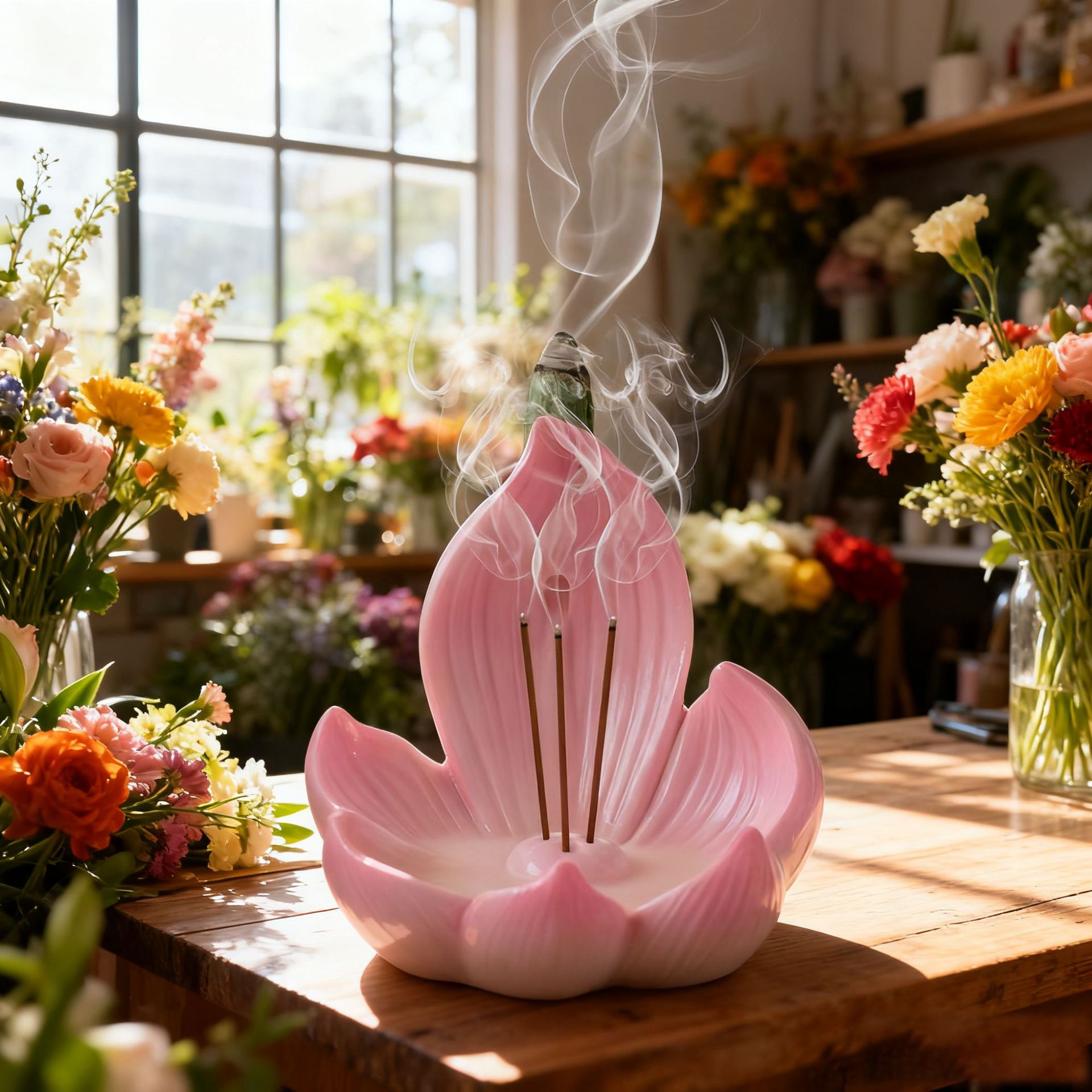 Home Fragrance Incense Sticks - Reçine Lotus Tütsü Brülör Tutucu Çubuklar
