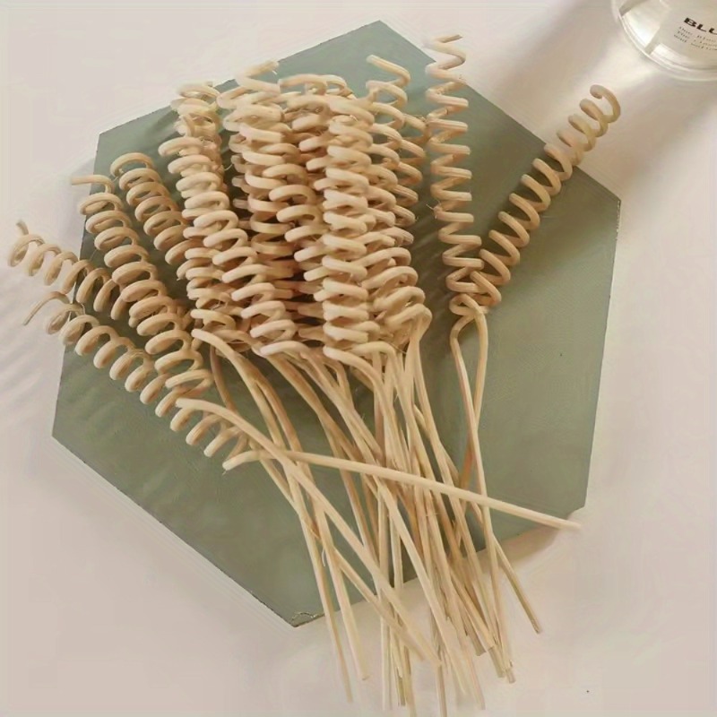 Home Fragrance Stick - 10 adet Bitki Kavisli Rattan Çubukları